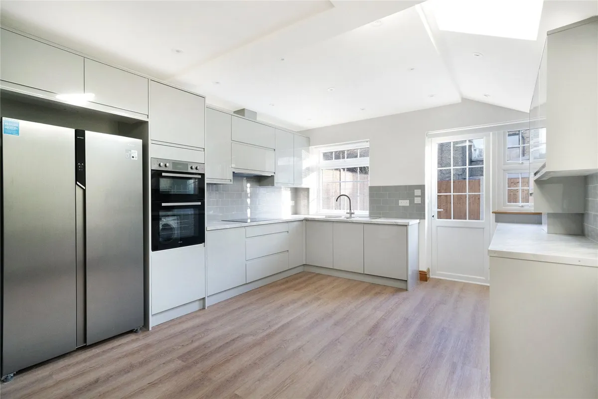 Completed kitchen installation by A&B London Construction