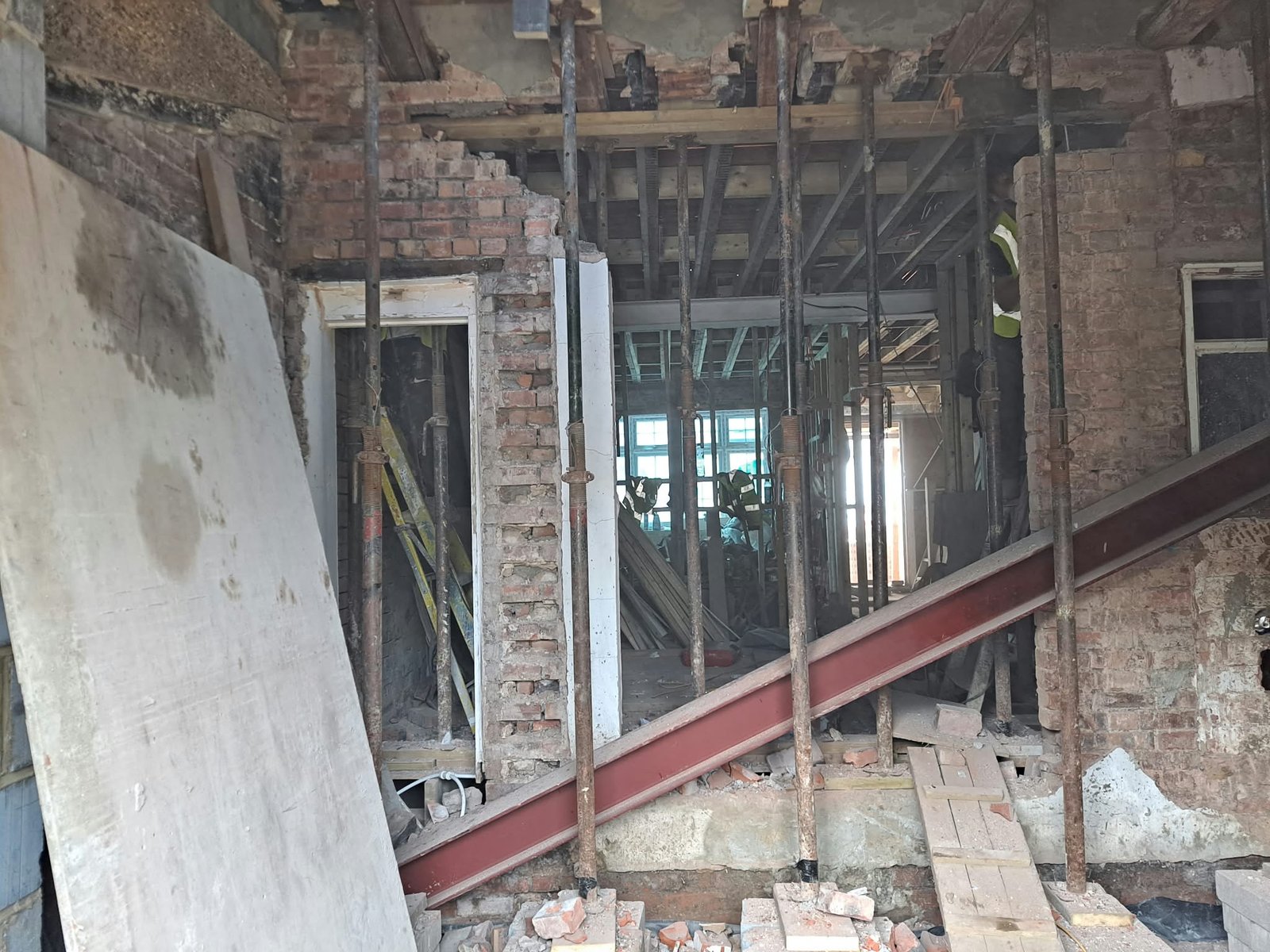 Internal layout changes during house renovation work