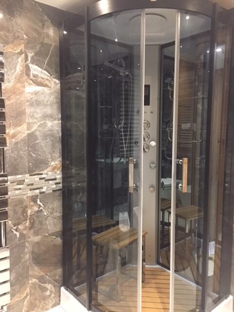 Completed residential bathroom installation work