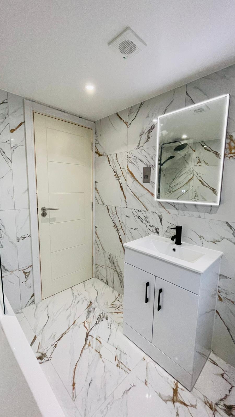 Bathroom installation by A&B London Construction
